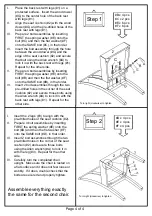 Preview for 4 page of Furniture of America CM3559SC-2PK Assembly Instructions