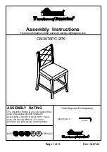 Preview for 1 page of Furniture of America CM3576PC-2PK Assembly Instructions