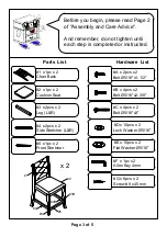 Preview for 3 page of Furniture of America CM3576PC-2PK Assembly Instructions