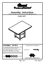 Furniture of America CM3576PT Assembly Instructions preview