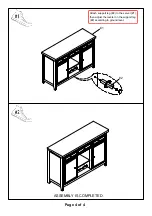 Preview for 4 page of Furniture of America CM3577SV Assembly Instructions