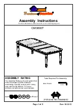 Preview for 1 page of Furniture of America CM3600T Assembly Instructions