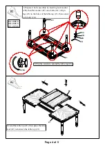 Preview for 4 page of Furniture of America CM3600T Assembly Instructions