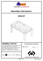 Furniture of America CM3603T Assembly Instructions preview