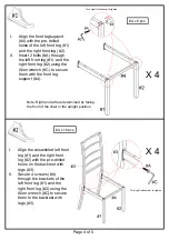 Preview for 4 page of Furniture of America CM3615SC-4PK-KD Assembly Instructions