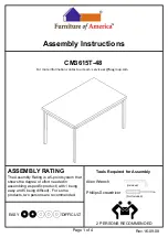 Furniture of America CM3615T-48 Assembly Instructions preview