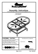 Preview for 1 page of Furniture of America CM3626T Assembly Instructions Manual