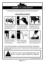 Preview for 2 page of Furniture of America CM3626T Assembly Instructions Manual