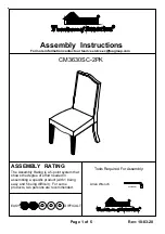 Preview for 1 page of Furniture of America CM3630SC-2PK Assembly Instructions