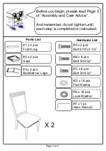 Preview for 3 page of Furniture of America CM3663SC-2PK-VN Assembly Instructions