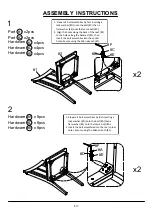 Preview for 6 page of Furniture of America CM3668SC-2PK Assembly Instructions Manual