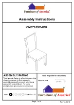 Furniture of America CM3710SC-2PK Assembly Instructions Manual preview