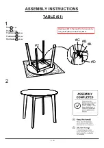 Preview for 6 page of Furniture of America CM3713RT-5PK Assembly Instructions Manual