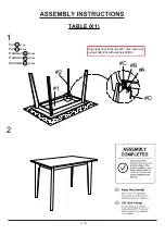 Preview for 6 page of Furniture of America CM3714-T-5PK Assembly Instructions Manual