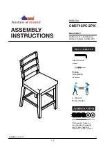 Preview for 1 page of Furniture of America CM3716PC-2PK Assembly Instructions Manual