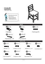 Preview for 5 page of Furniture of America CM3716PC-2PK Assembly Instructions Manual