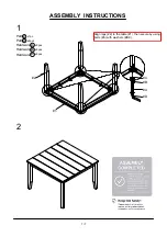 Preview for 7 page of Furniture of America CM3716PT Assembly Instructions Manual