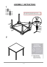 Preview for 7 page of Furniture of America CM3717T-5PK Assembly Instructions Manual