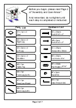 Preview for 3 page of Furniture of America CM3720PT-3PK Assembly Instructions Manual