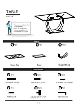 Preview for 5 page of Furniture of America CM3728T Assembly Instructions Manual