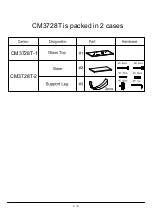 Preview for 6 page of Furniture of America CM3728T Assembly Instructions Manual