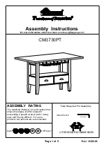 Furniture of America CM3730PT Assembly Instructions preview