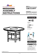 Furniture of America CM3733-RPT Assembly Instructions Manual preview