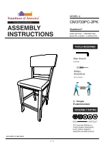 Furniture of America CM3733PC-2PK Assembly Instructions Manual preview