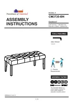 Furniture of America CM3735-BN Assembly Instructions Manual preview