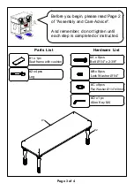 Preview for 3 page of Furniture of America CM3738BN Assembly Instructions