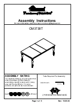 Furniture of America CM3738T Assembly Instructions preview