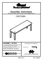 Furniture of America CM3739BN Assembly Instructions preview