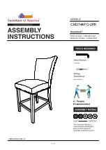 Furniture of America CM3744PC-2PK Assembly Instructions Manual preview