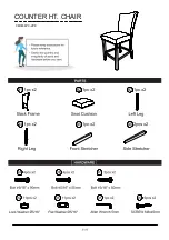 Preview for 5 page of Furniture of America CM3744PC-2PK Assembly Instructions Manual