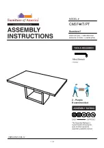 Preview for 1 page of Furniture of America CM3744PT Assembly Instructions Manual