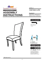 Preview for 1 page of Furniture of America CM3744SC-2PK Assembly Instructions Manual