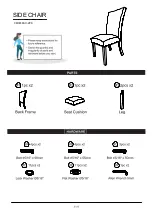 Preview for 5 page of Furniture of America CM3744SC-2PK Assembly Instructions Manual