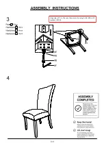 Preview for 8 page of Furniture of America CM3744SC-2PK Assembly Instructions Manual