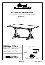 Furniture of America CM3761T Assembly Instructions preview