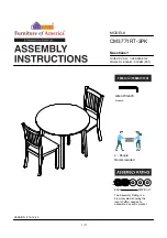 Furniture of America CM3771RT-3PK Assembly Instructions Manual preview