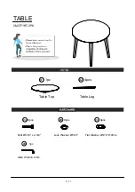 Preview for 5 page of Furniture of America CM3771RT-3PK Assembly Instructions Manual