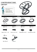 Preview for 5 page of Furniture of America CM3774PT Assembly Instructions Manual