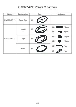 Preview for 6 page of Furniture of America CM3774PT Assembly Instructions Manual