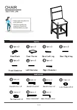 Preview for 5 page of Furniture of America CM3775PC-2PK Assembly Instructions Manual