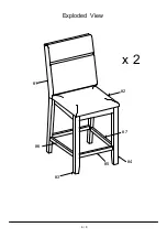 Preview for 6 page of Furniture of America CM3775PC-2PK Assembly Instructions Manual