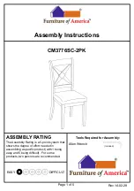 Preview for 1 page of Furniture of America CM3776SC-2PK Assembly Instructions