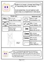 Preview for 3 page of Furniture of America CM3776SC-2PK Assembly Instructions