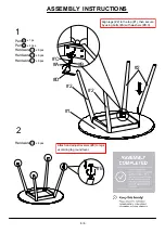 Preview for 6 page of Furniture of America CM3780RT Assembly Manual