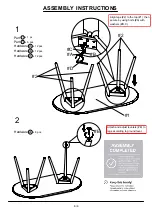 Preview for 6 page of Furniture of America CM3781T Assembly Instructions Manual