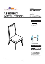 Furniture of America CM3784SC-2PK Assembly Instructions Manual preview